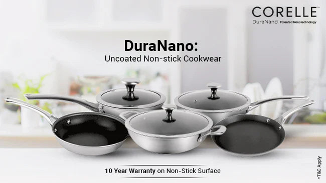 Buy Corelle Duranano Cookware: Durable & Uncoated Pans – CarryHome