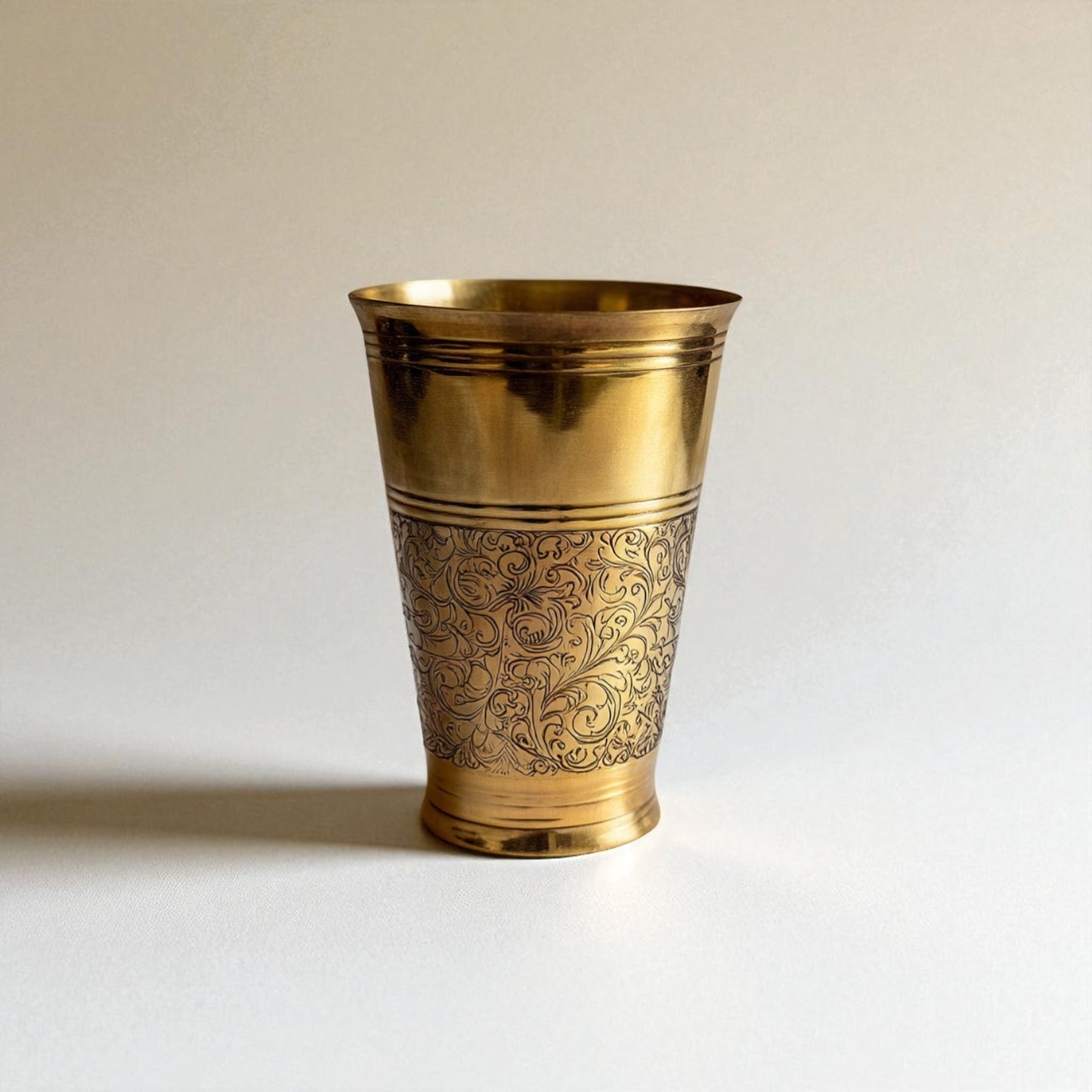 The Ice Etched Brass Glass, 600ml