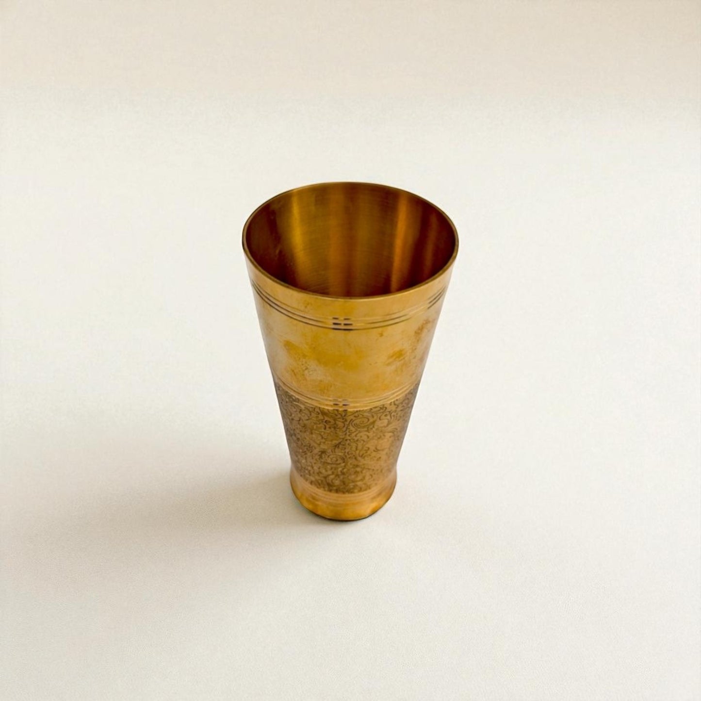 The Ice Etched Brass Glass, 600ml