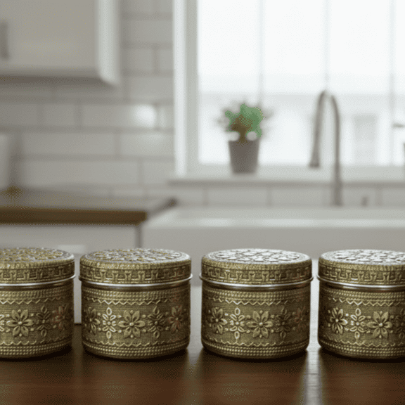 Retro Jar Set of 4 with Gift Box by Lily