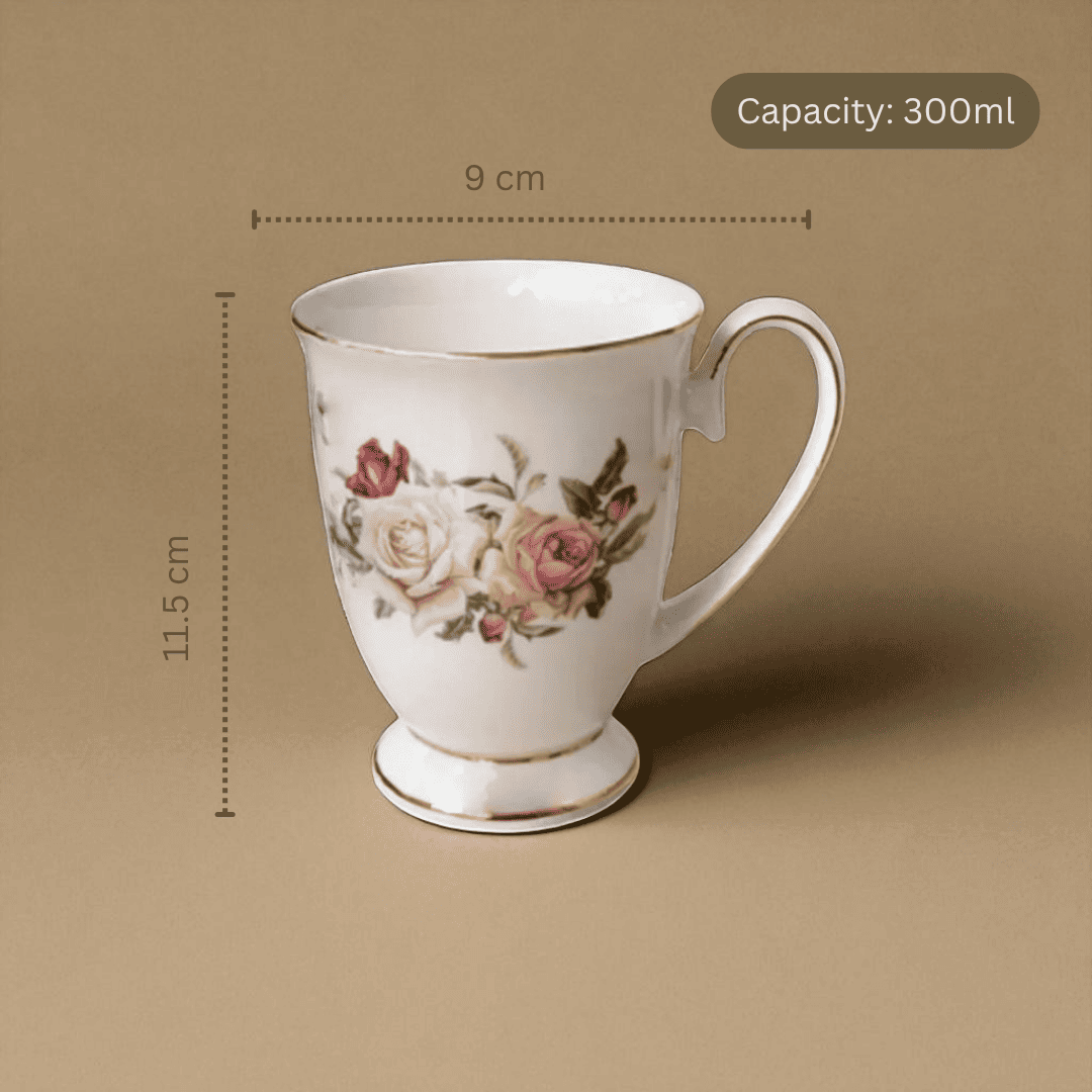 English Garden Milk Mug, Rose Noir, 300ml, 1 pc