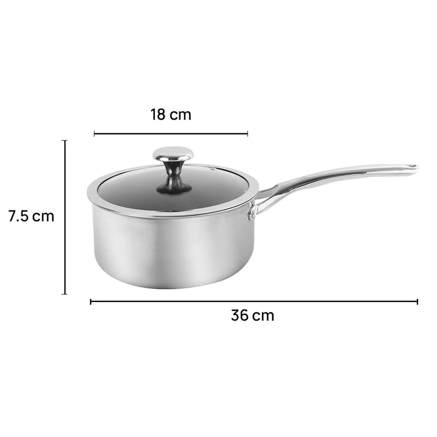 Corelle Duranano Saucepan 18 litre dimensions