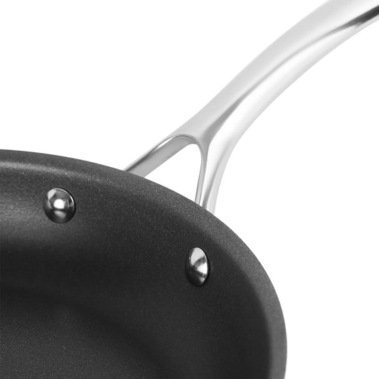 Corelle Duranano wok pan close up handle riveted