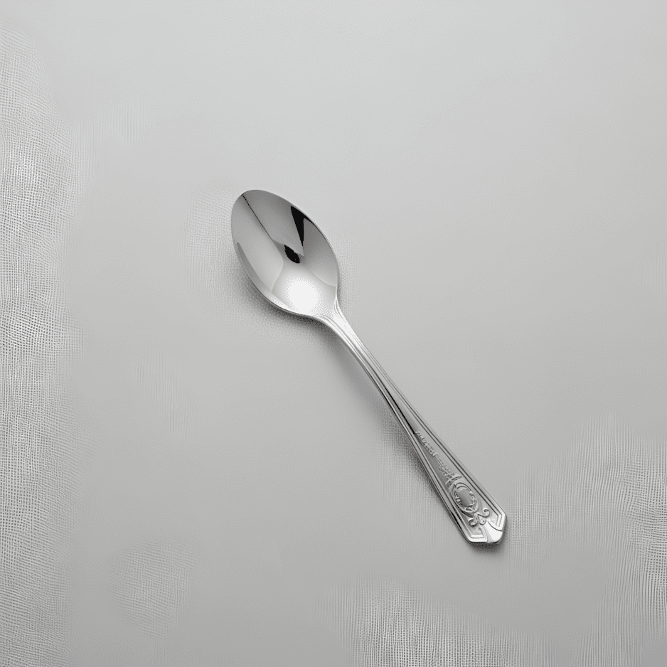 "Set of 6 Kishco stainless steel teaspoons from the Festival collection 2