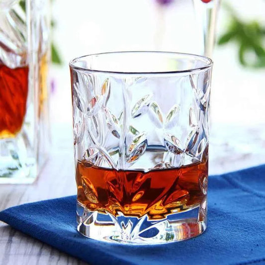 RCR Laurus DOF Crystal Whiskey Glasses, 270ml, Set of 6