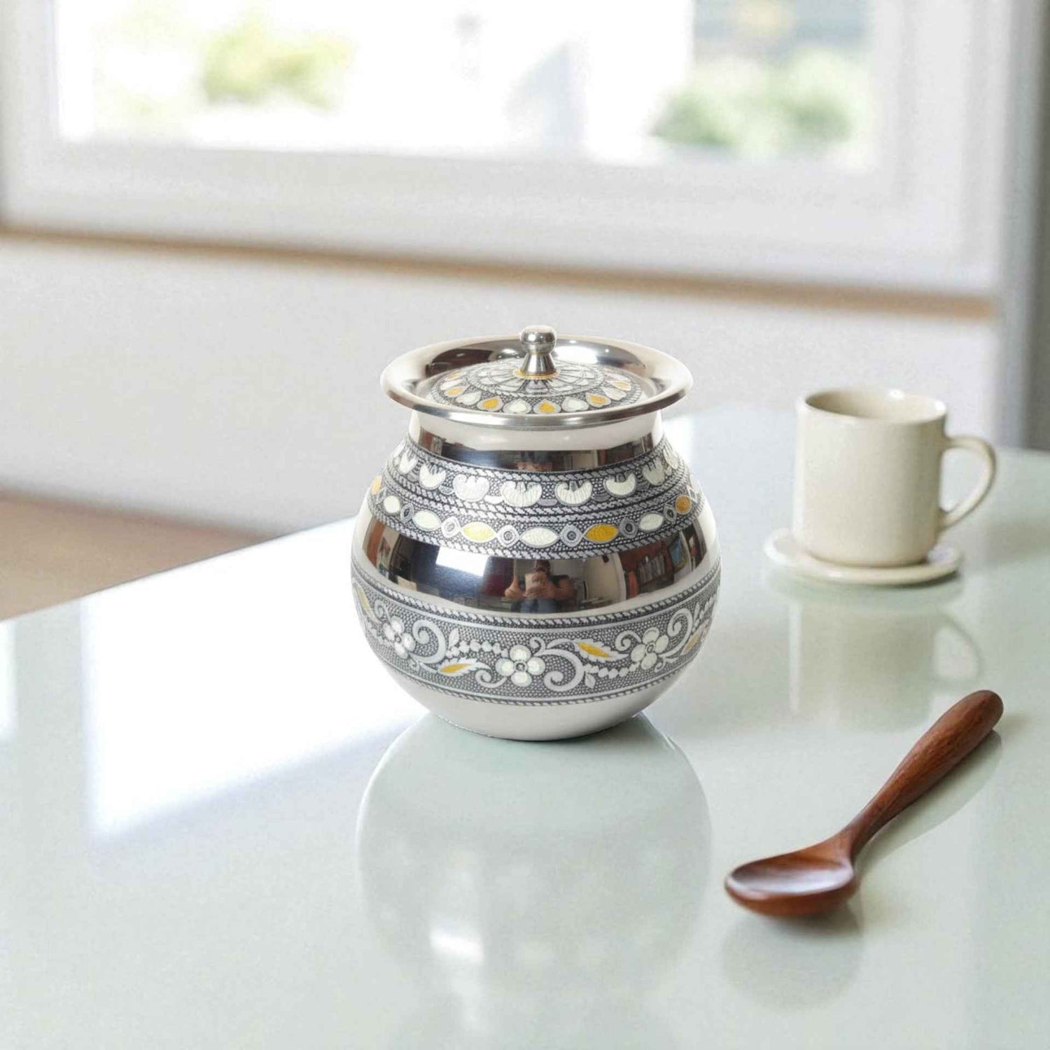 Antique Stainless Steel Lota, Kalash, Antique, 2200ml