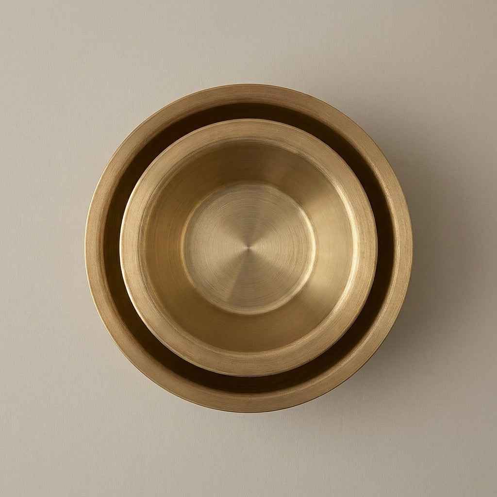 Pure Kansa Filter Coffee Dabara Set, Matte Finish, 130ml. + 160ml.