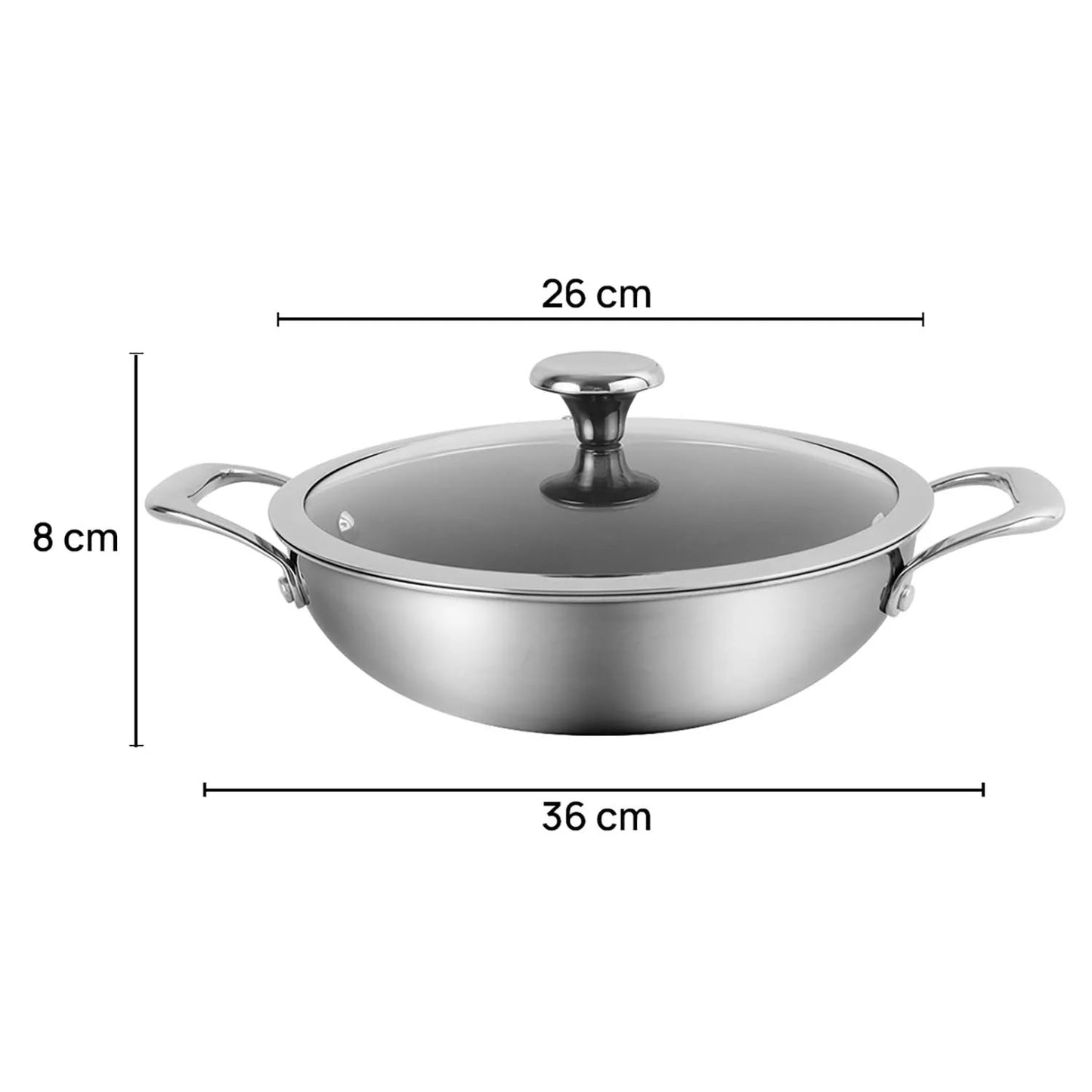 corelle duranano kadai with lid dimensions banner 26cm