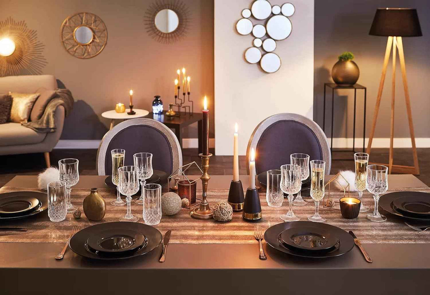 Cristal D'Arques Longchamp Brandy Stem Glass, 320ml