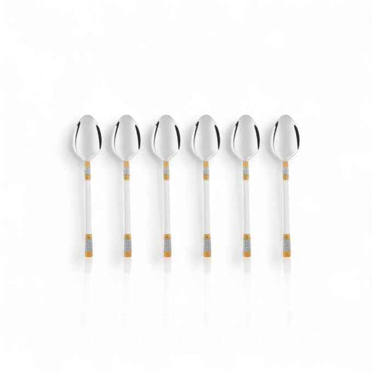 FnS Celebration 6 pcs Baby Spoon, 24 Carat Gold Plated