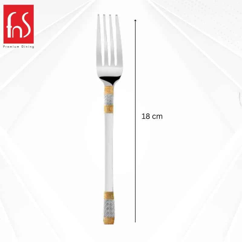 FnS Celebration 6 pcs Dinner Fork, 24 Carat Gold Plated