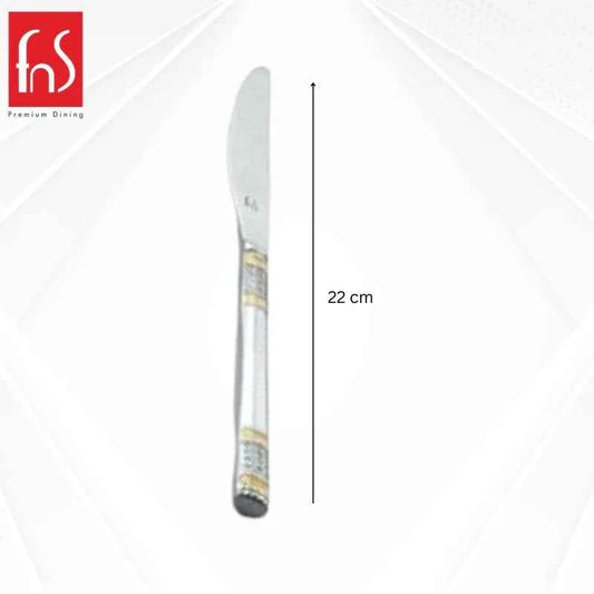 FnS Celebration 2 pcs Dinner Knife, 24 Carat Gold Plated
