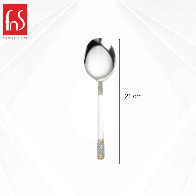 FnS Celebration 1 pc Serving Spoon Large, 24 Carat Gold Plated