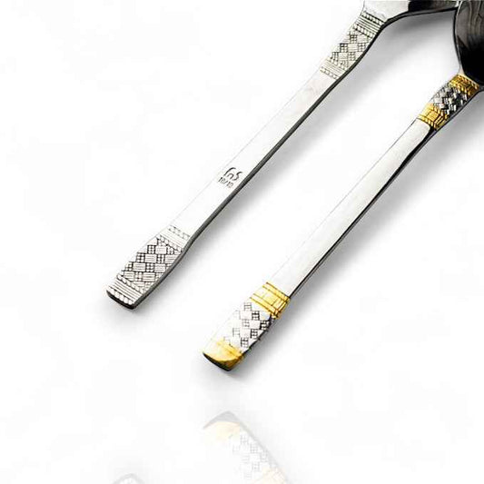 FnS Celebration 1 pc Rice Server Large, 24 Carat Gold Plated