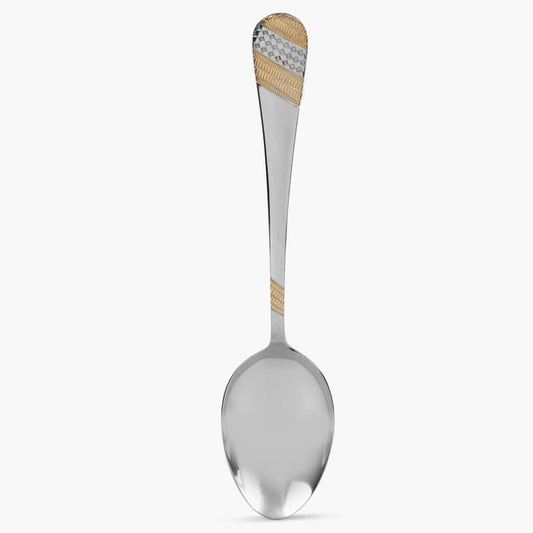 FnS Imperio Large Serving Spoon 24 Carat Gold Plated with Elegant Design and Durable Handle