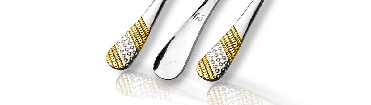 FNS stainless steel cutlery Imperio collection tail detail design