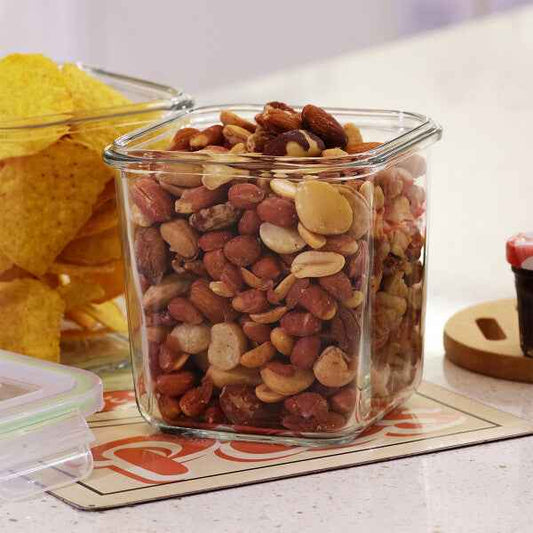 GlassLock Korea Food Container, Square, Deep, 920ml