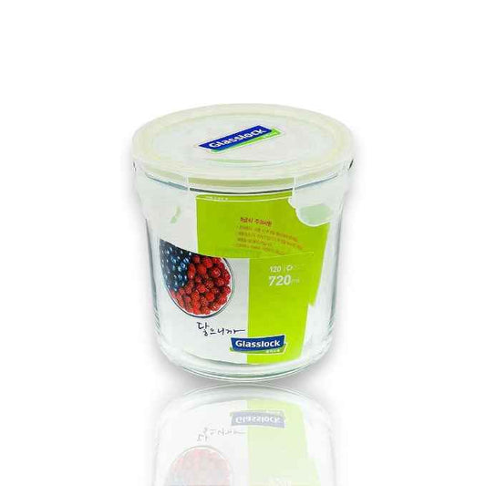 GlassLock Korea Food Container, Round, Deep, 720ml