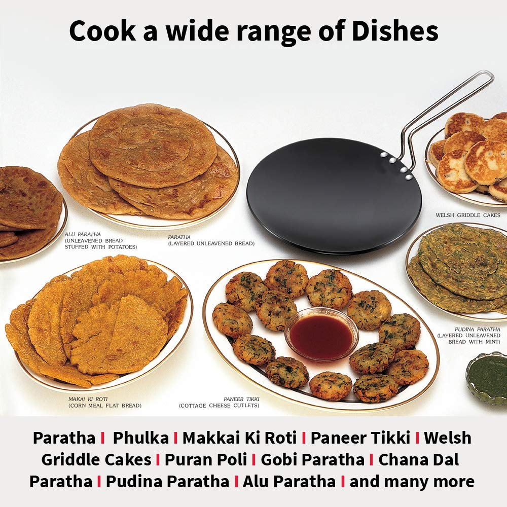 Hawkins Futura Hard-Anodised Induction Roti Tawa, 26 cm Tawa
