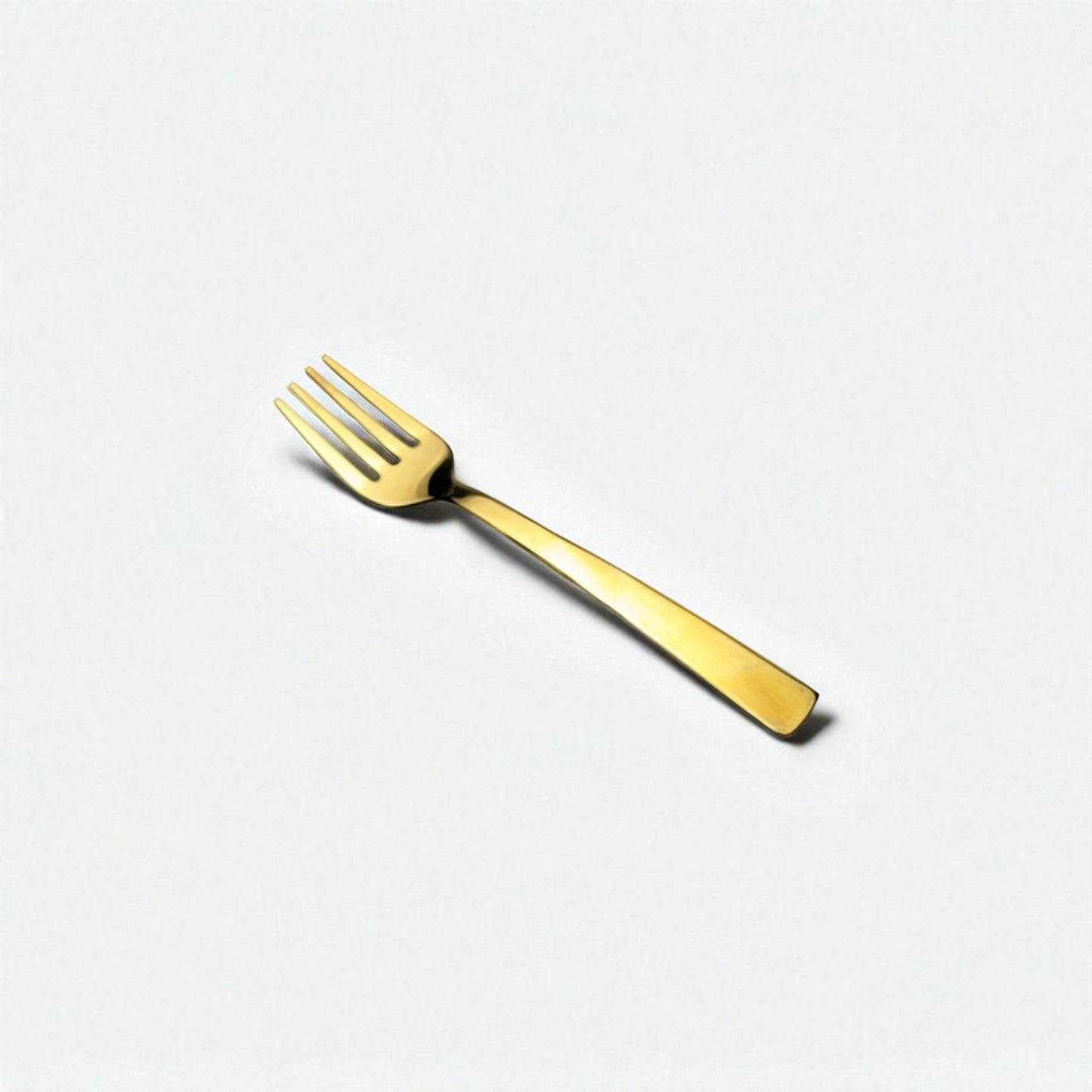 Kishco Cutlery Gold PVD Baby Fork with sleek gold finish for toddler feeding