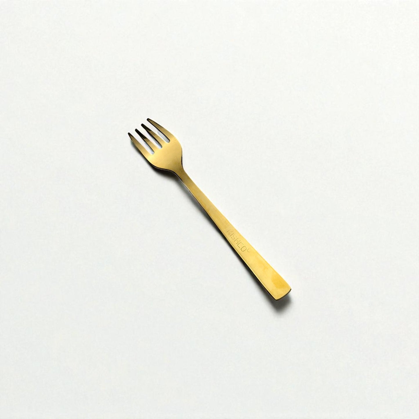Kishco Cutlery Gold PVD Baby Fork with sleek gold finish and modern design for infants