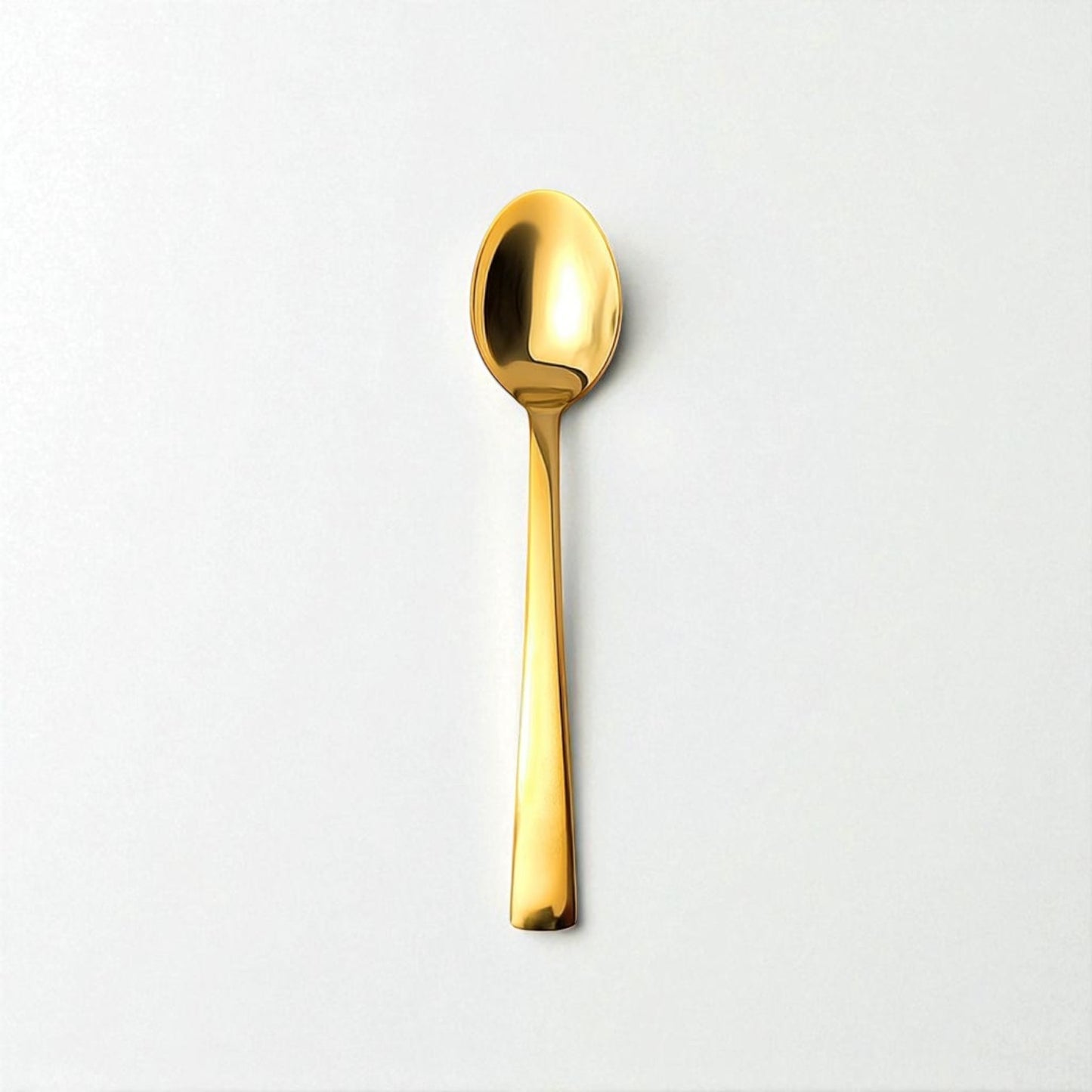 Kishco Cutlery Gold PVD Dinner Spoon with sleek shiny gold finish and modern design 2