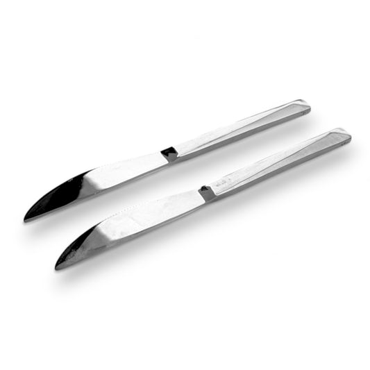 Kishco cutlery Olympus Dinner Knife set of two stainless steel dinner knives with sleek handles