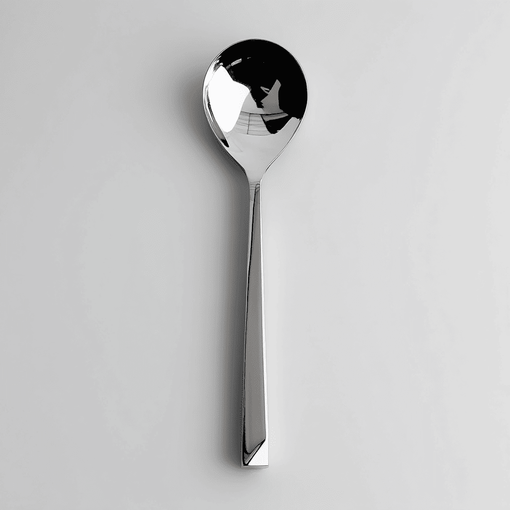 Kishco Cutlery Olympus Serving Spoon Round stainless steel serving spoon with round bowl and sleek handle