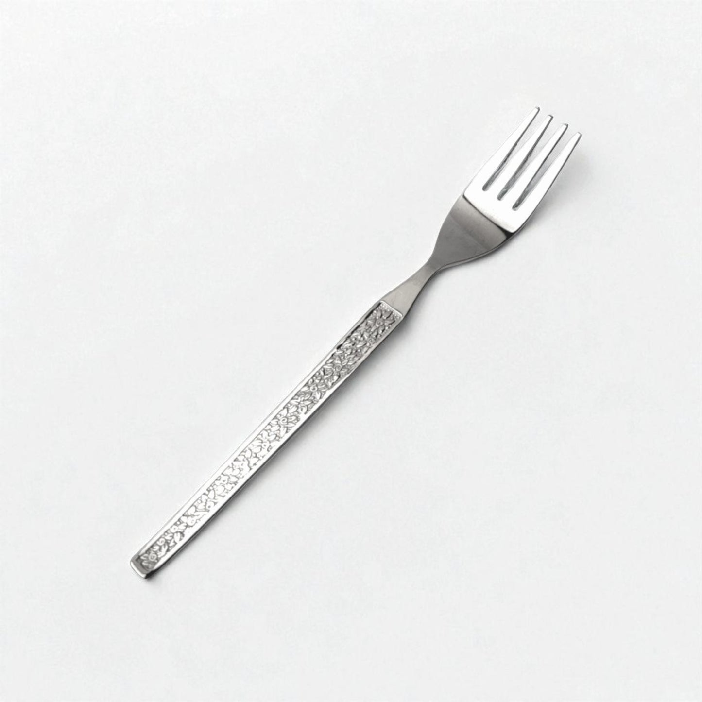 Kishco Cutlery Parma Dinner Fork with textured handle and polished stainless steel finish