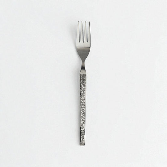 Kishco Cutlery Parma Dinner Fork with textured handle and polished stainless steel finish 2