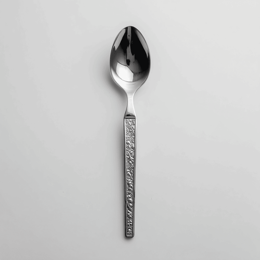 Kishco Cutlery Parma Dinner Spoon with textured handle and polished stainless steel finish