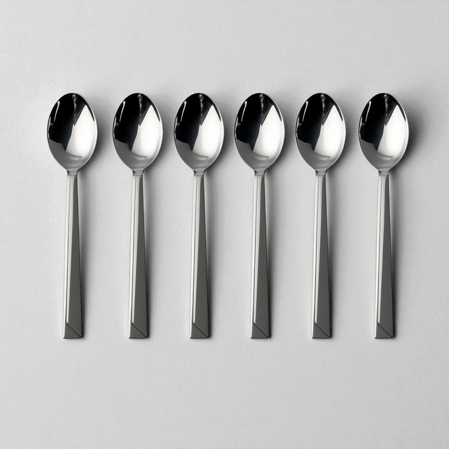 Set of six Kishco Cutlery Set Olympus Dinner Spoon stainless steel spoons with sleek modern design