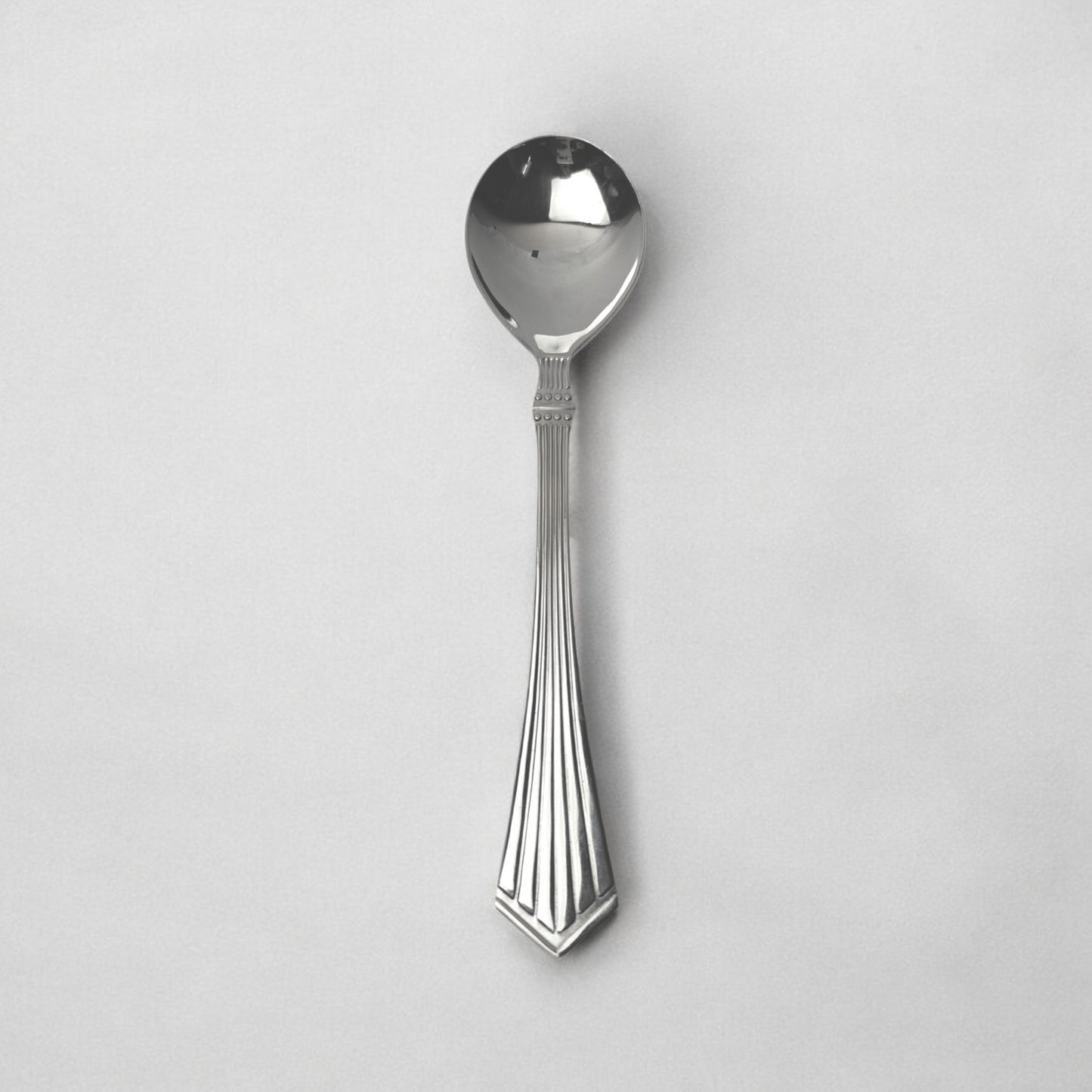 Kishco Cutlery Symphony Serving Spoon Round Large stainless steel serving spoon with decorative handle