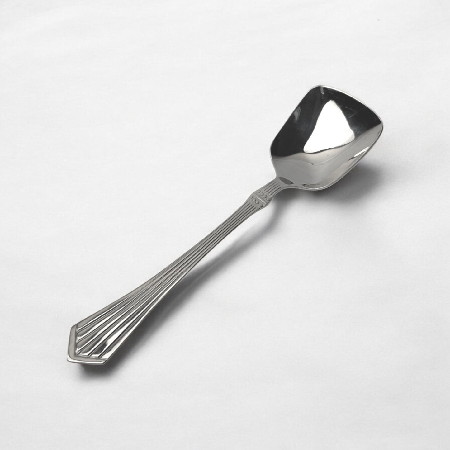 Kishco Cutlery Symphony Serving Spoon Square with polished stainless steel and elegant handle design
