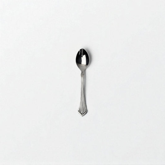 Kishco cutlery Symphony Tea Spoon stainless steel with elegant handle design on white background