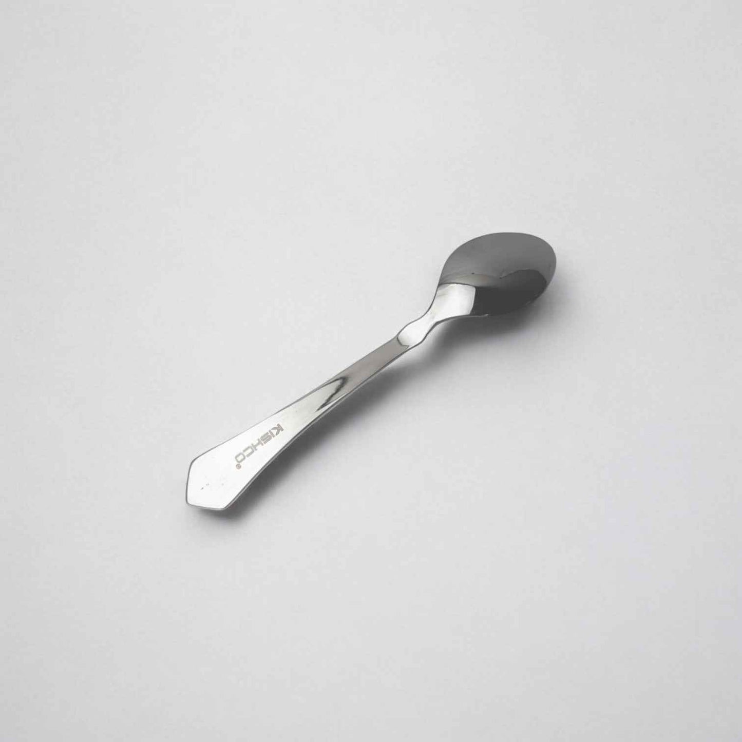Kishco cutlery Symphony Tea Spoon in polished stainless steel with ergonomic handle design