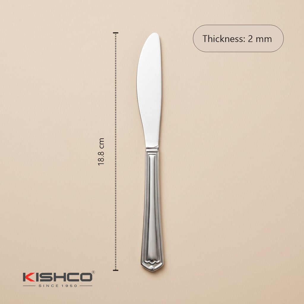 Lighthouse dinner knife dimensions: length and thickness