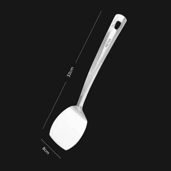 Meyer Stainless Steel Turner with 32cm length and 8cm wide spatula head for cooking
