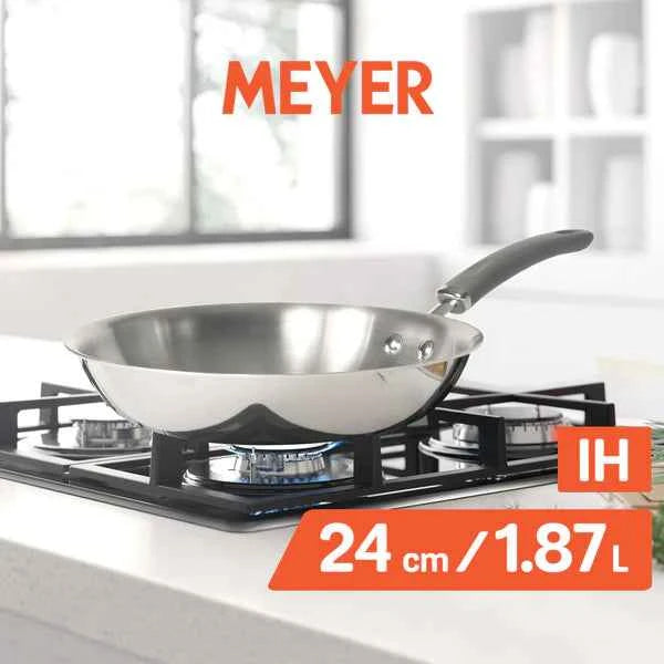 Meyer Trivantage Stainless Steel Triply Open Frypan, 24 cm