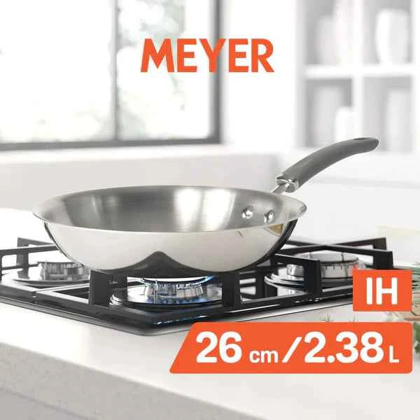 Meyer Trivantage Stainless Steel Triply Open Frypan, 26 cm
