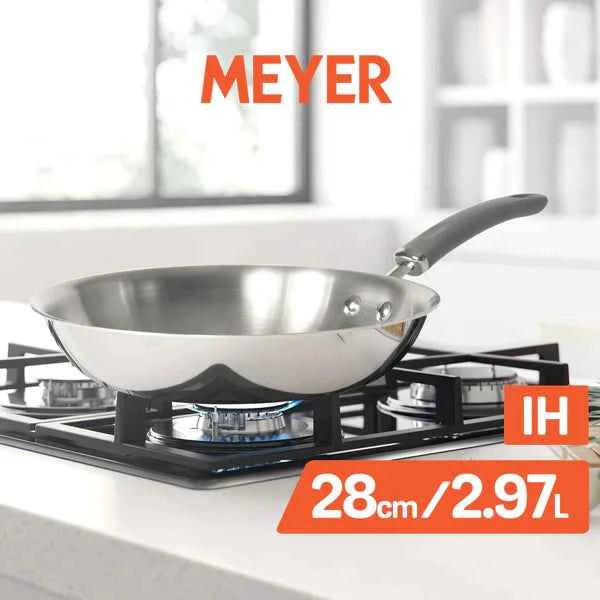 Meyer Trivantage Stainless Steel Triply Open Frypan, 28 cm