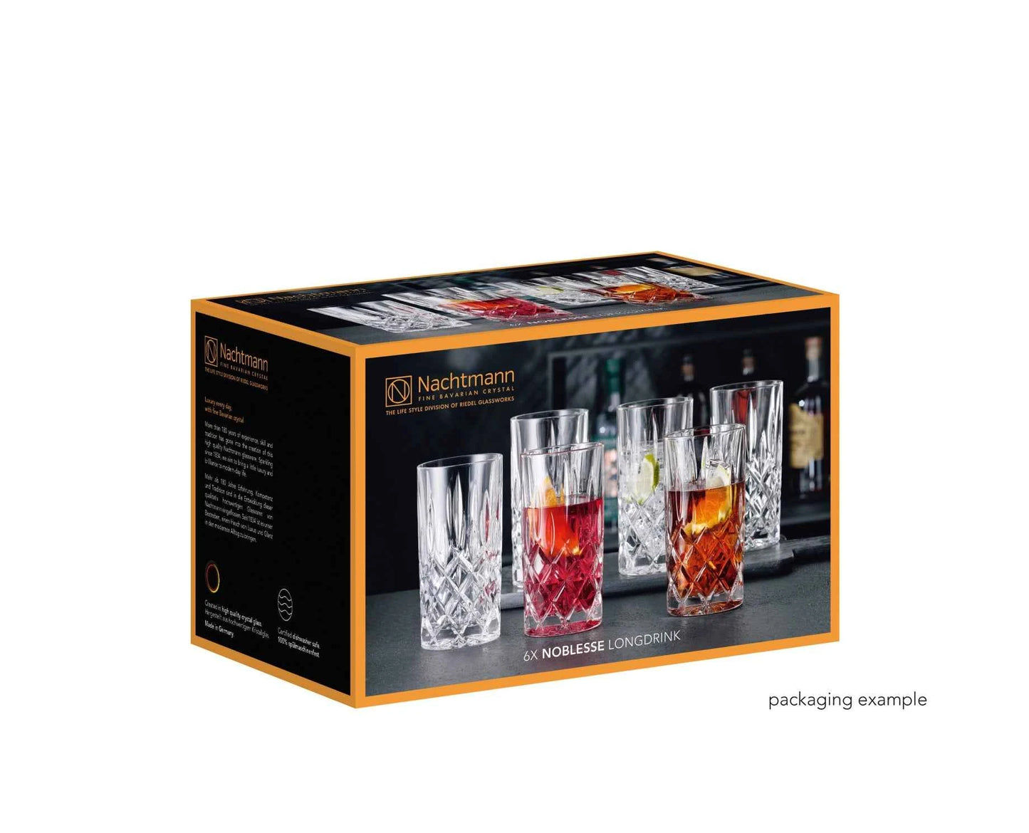 Nachtmann Noblesse Highball Glass, Tumbler, 375ml, Set of 6