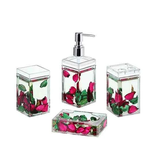 Obsessions Agua Acrylic Bathroom Set, Clear