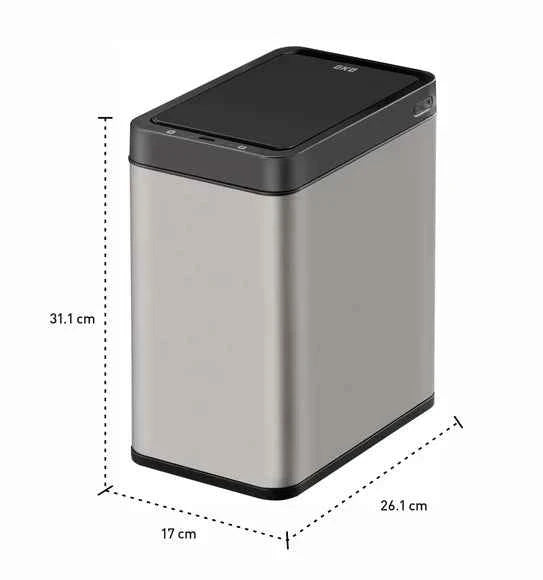 Obsessions Eko Bravia Sensor Bin 7L, Metallic