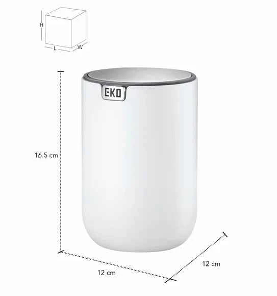 Obsessions Eko Fandy Table Bin 1.5lt, White
