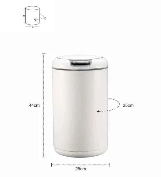 Obsessions Eko Galleria Sensor Bin 12L, White
