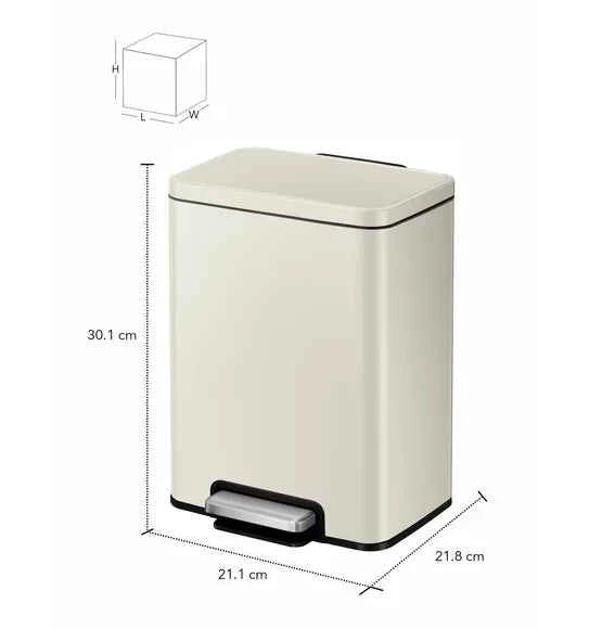 Obsessions Eko Madison Dustbin 12L, White
