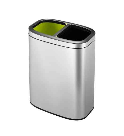 Obsessions Eko Oli Cube Open Bin 10+10L, Metallic