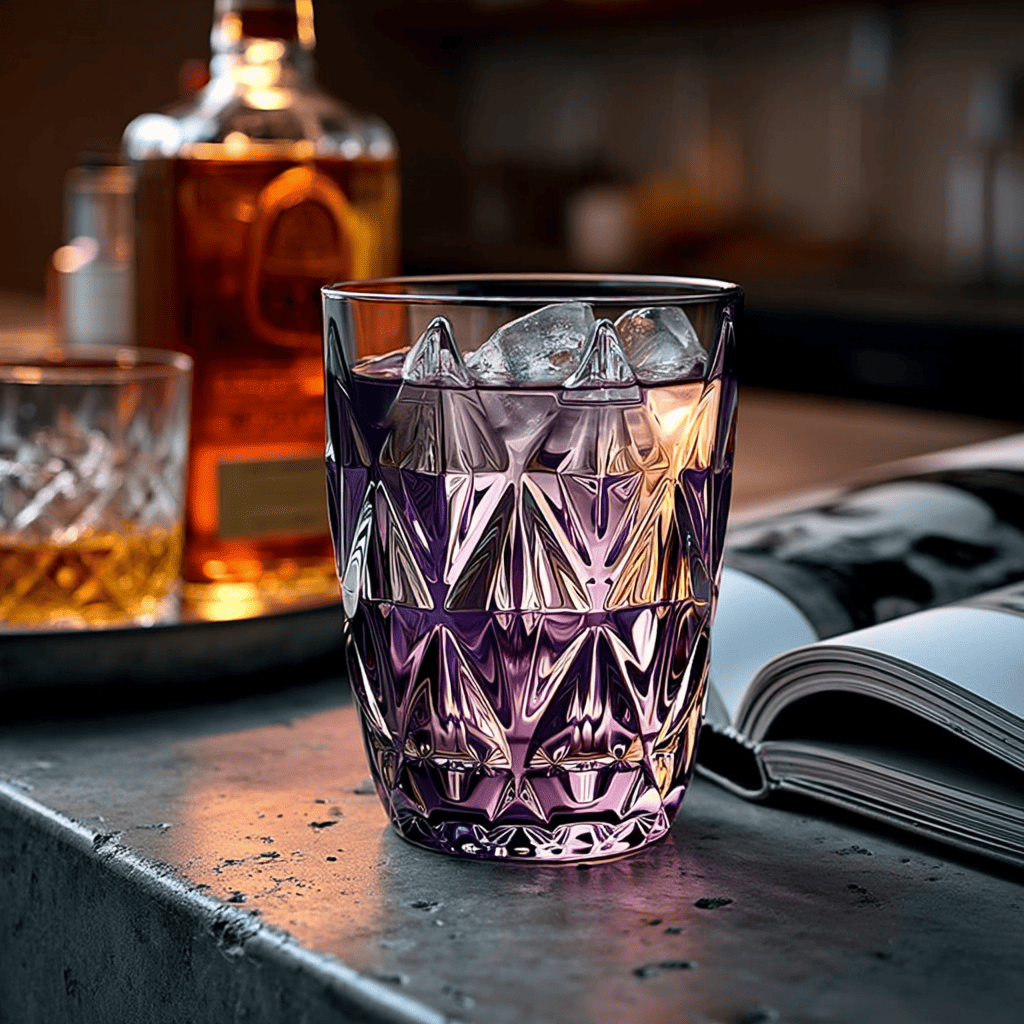 Prisma Colored Glasses Set of 6 Purple 300ml multi-use glass filled with ice on countertop