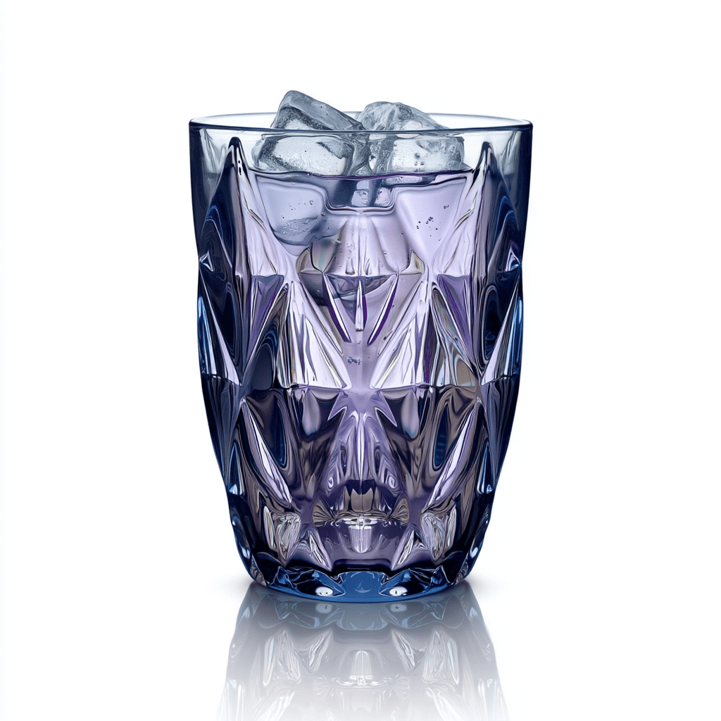 Prisma Colored Glasses Set of 6 Purple 300ml multi-use glass with ice cubes from CarryHome